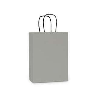 Twisted draag tas Basic large 35 x 41 x 14 cm - ZILVER