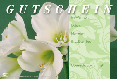 Fleur Gutschein - Weisse Blumen