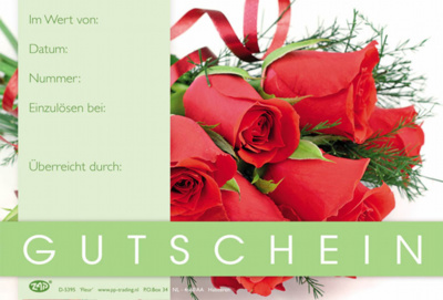 Gutscheine Fleur - Rote Rosen