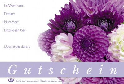 Gutschein Fleur - Violett