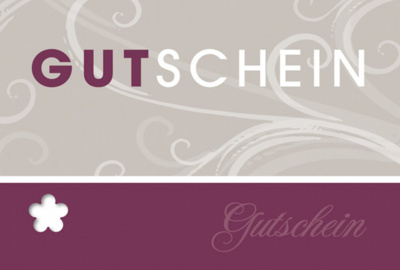 Gutschein Fleur Plus - Grau/Rot