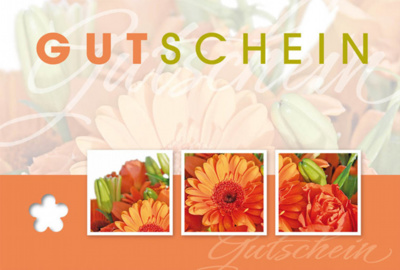 Gutschein Fleur Plus - Orange Gerberas