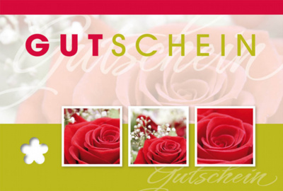 Gutschein Fleur Plus - Rote Rose