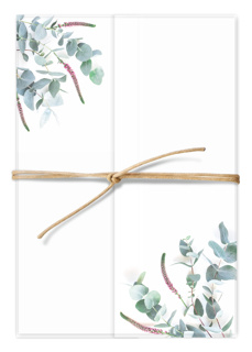 Blank: Eucalyptus & flower - lime
