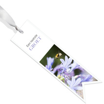 Condoleance ribbon - Een laatste groet - Purple flowers with bee