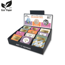 Displaybox karton 12 vaks - Zadenpakketten Eco Everyday Blooms