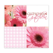 Gutschein - Pink Gerbera