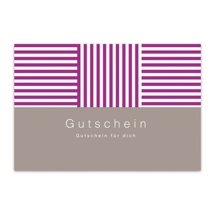 Gutschein - Purple stripes