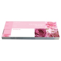 KB Cheque; Pink Roses (10105)