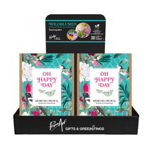 Displaybox Karton - Wildblumen SamenMischung - Kraft Geschenkbeutel