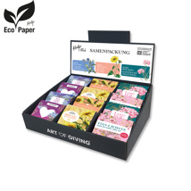 Displaybox Karton 12 Fächer - Samenpackung Eco Love Tahiti