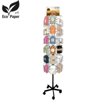 Présentoir tourniquet avec 48 compartiment Carte de vœux - Eco Festive & Pure