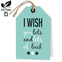 I wish you lots and lots of luck